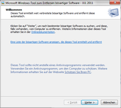 Microsoft Windows: Tool zum Entfernen bsartiger Software